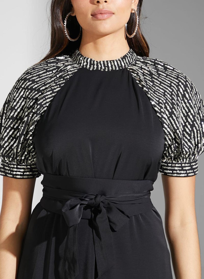 Montania Belted Sleeve Dress - Image 3