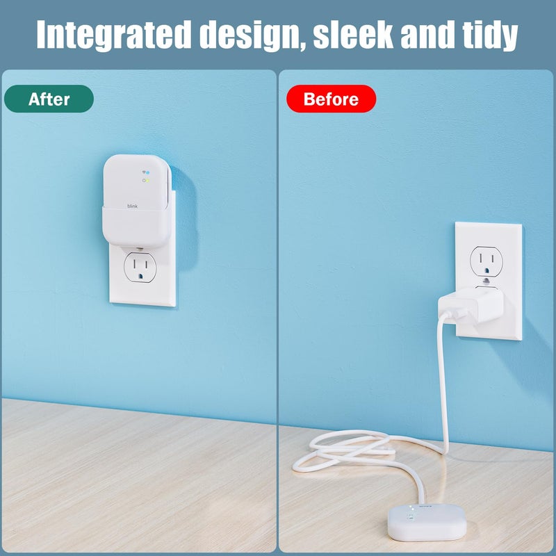 Aaeytby Outlet Wall Mount for Blink Sync Module XR, 2-in-1 Charging Station(Mount & Charger) - Space-Saving Bracket for Blink Security Camera, Easy Installation & Flexible Placement - Image 4