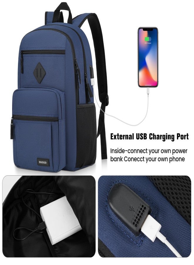BIKROD Backpack for Boys Men, School Backpack for Teens Girls, Lightweight Casual High School Bookbag, Daily-use Travel Laptop Backpack with USB Charging Port Fits 15.6 Inch Notebook - Image 4