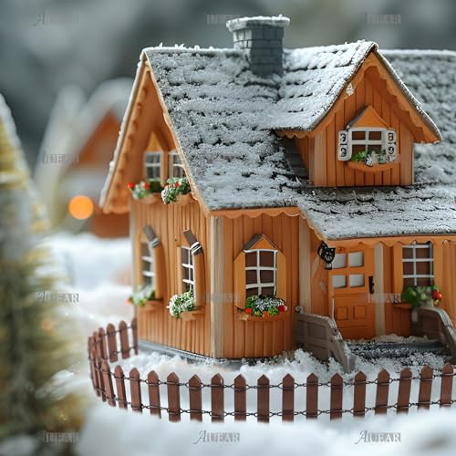 AUEAR, 2 Pack 35 Inch Long Mini Fairy Garden Fence Wood Ornament Wooden Decorative Picket for DIY Crafts Project (Brown, 2-Pack) - Image 2