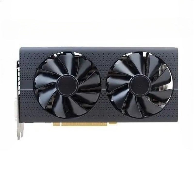 بطاقة رسومات Radeon RX580 بسعة 8 جيجابايت GDDR5 وواجهة 256-بت - معالج رسومات عالي الأداء للألعاب مع منافذ HDMI وDisplayPort وDVI - بطاقة رسومات كمبيوتر بمعيار PCI-E 3.0 لأجهزة الكمبيوتر المخصصة للألعاب - Image 1