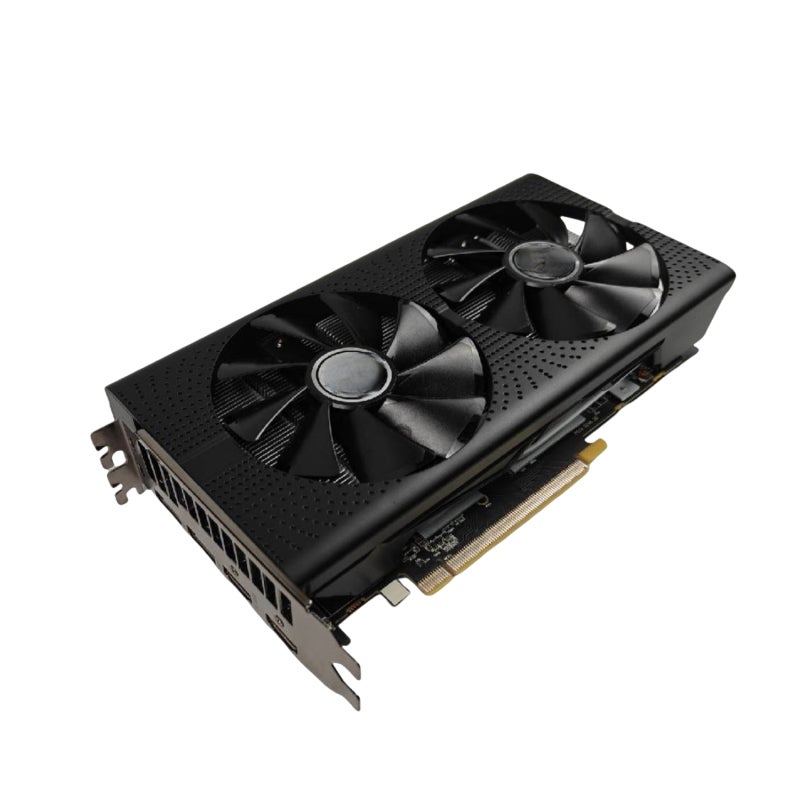 بطاقة رسومات Radeon RX580 بسعة 8 جيجابايت GDDR5 وواجهة 256-بت - معالج رسومات عالي الأداء للألعاب مع منافذ HDMI وDisplayPort وDVI - بطاقة رسومات كمبيوتر بمعيار PCI-E 3.0 لأجهزة الكمبيوتر المخصصة للألعاب - Image 2