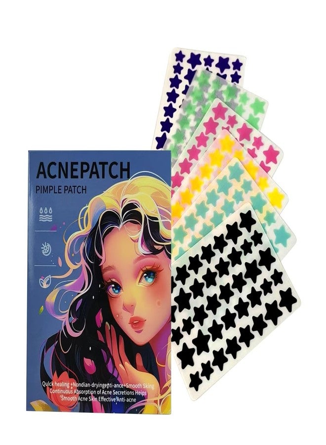 VibeSeal Star Pimple Patches for Face w/Hydrocolloid, Salicylic Acid &Tea essential oil 240 Patches, Hydrocolloid Acne Patch,-03 - Image 1