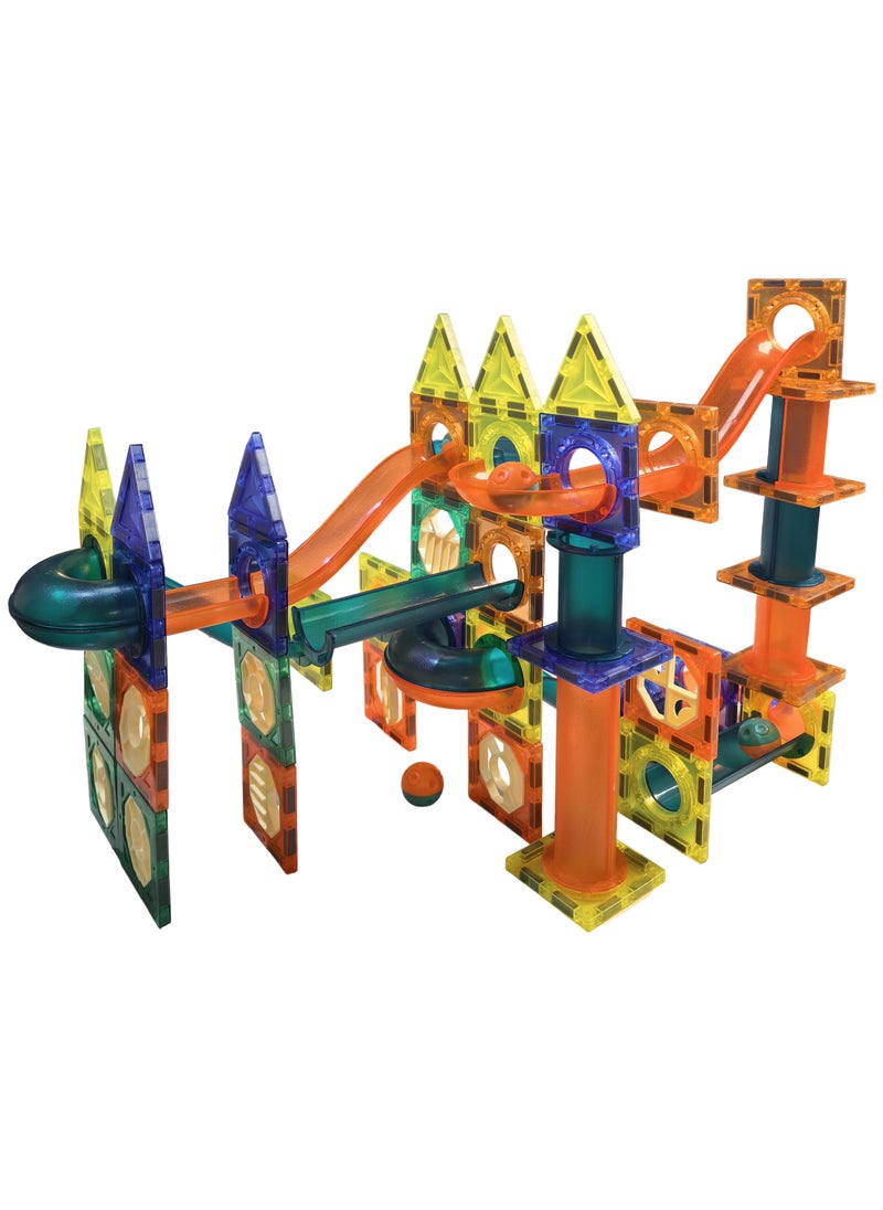 General - 98PCS Magnetic Building Blocks Set for Kids – STEM Educational DIY Marble Run Track Toy with Tubes, Slides & Strong Magnets – Creative Puzzle Construction Gift for Ages 3+ 🧲 - Image 1