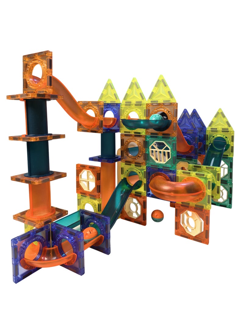 General - 98PCS Magnetic Building Blocks Set for Kids – STEM Educational DIY Marble Run Track Toy with Tubes, Slides & Strong Magnets – Creative Puzzle Construction Gift for Ages 3+ 🧲 - Image 1