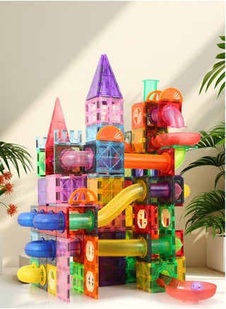 98PCS Magnetic Building Blocks Set for Kids – STEM Educational DIY Marble Run Track Toy with Tubes, Slides & Strong Magnets – Creative Puzzle Construction Gift for Ages 3+ 🧲 - pzsku/Z4F01631D93A3653790DAZ/45/1750317613/89fb59c1-5ccb-439b-900c-7445459e31d2