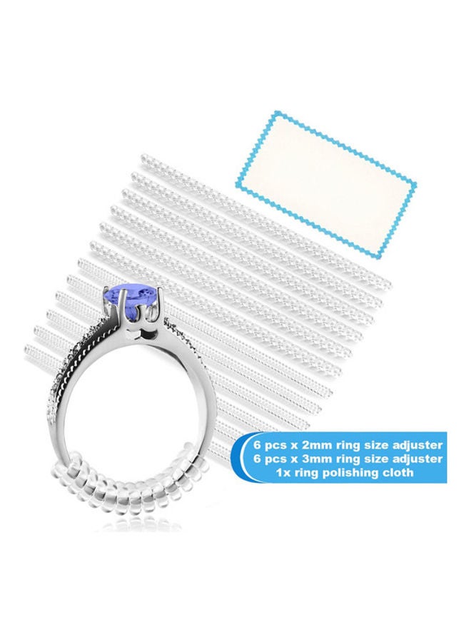 Ring Size Adjuster For Loose Spiral Silicone Fastener Set - Image 4