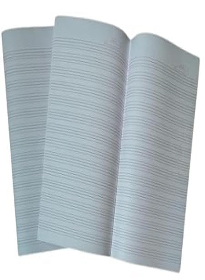 FIRST CLICK® English Exam Paper Answer Sheets For Exam Practice | 100 Ruled Sheet Without Fold/With Fold (200 Sheet-400 Pages) CBSE ICSE DU Exam Size (31x38 cm) Both Side Ruled Papers - Image 1