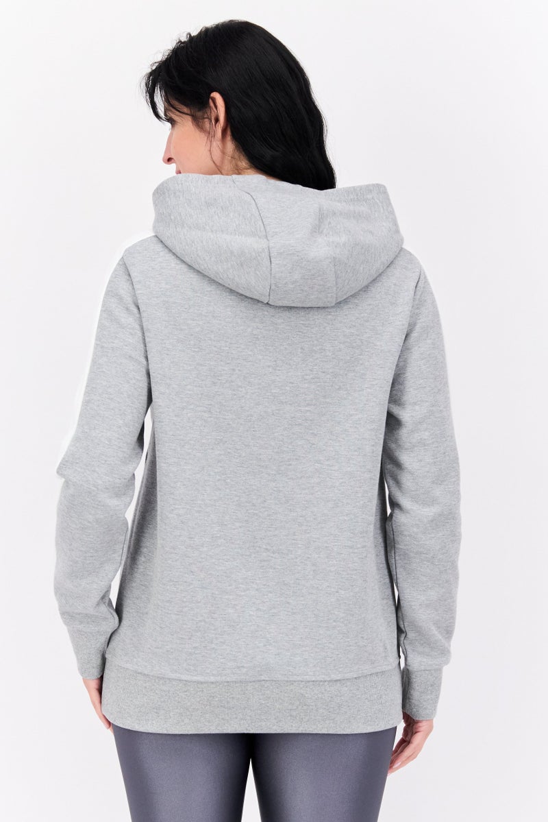 SKECHERS Women Sportswear Fit Long Sleeves Outdoor Sweatshirt, Grey - Image 3