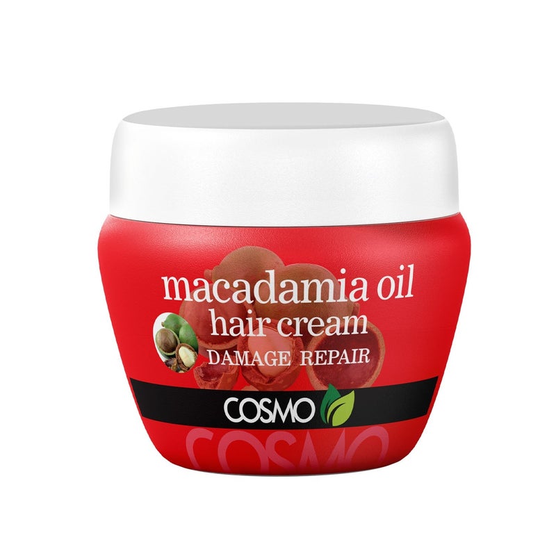 COSMO Macadamia Oil Hair Cream, Damage Repair, 250ml for Unisex