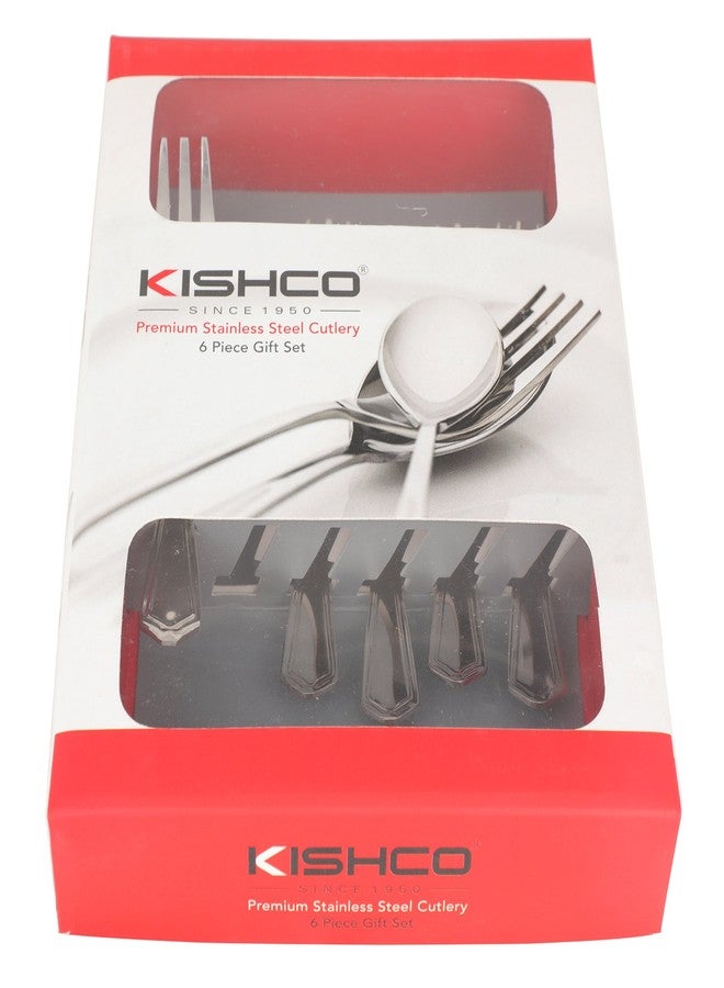 Kishco Lighthouse Stainless Steel Fruit Fork - Pack of 6 - Image 2