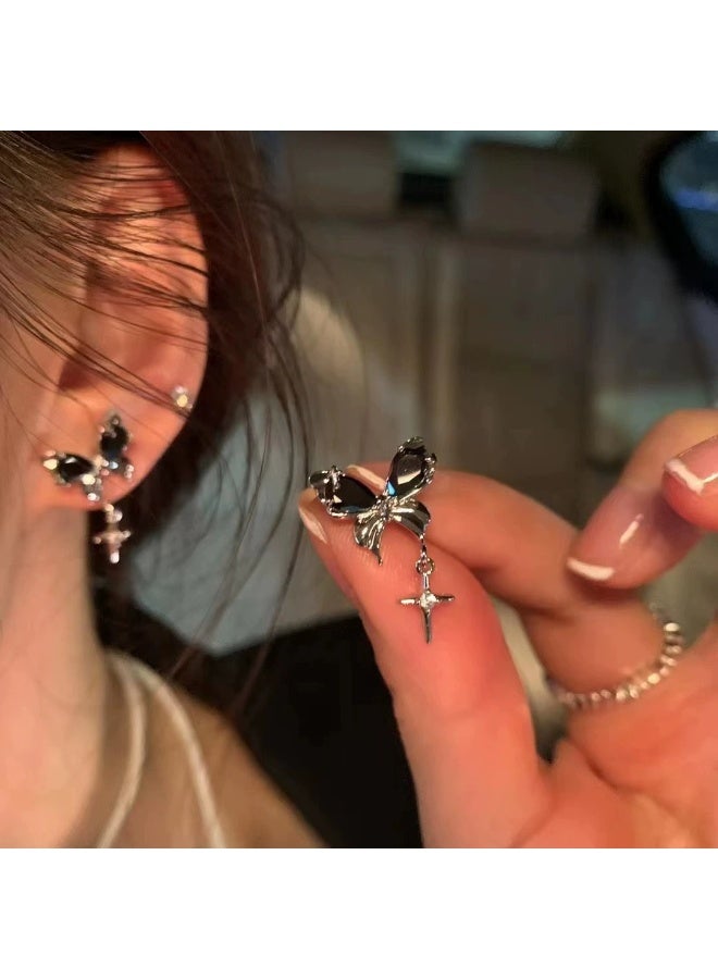 Goolsky أقراط فراشة عتيقة مع خيوط للنساء - لمسة حلوة وجريئة من الرفاهية الخفيفة مع جمالية باردة، خيوط فراشة مقاومة للتأكسد، للاستخدام اليومي/الحفلات - Image 5