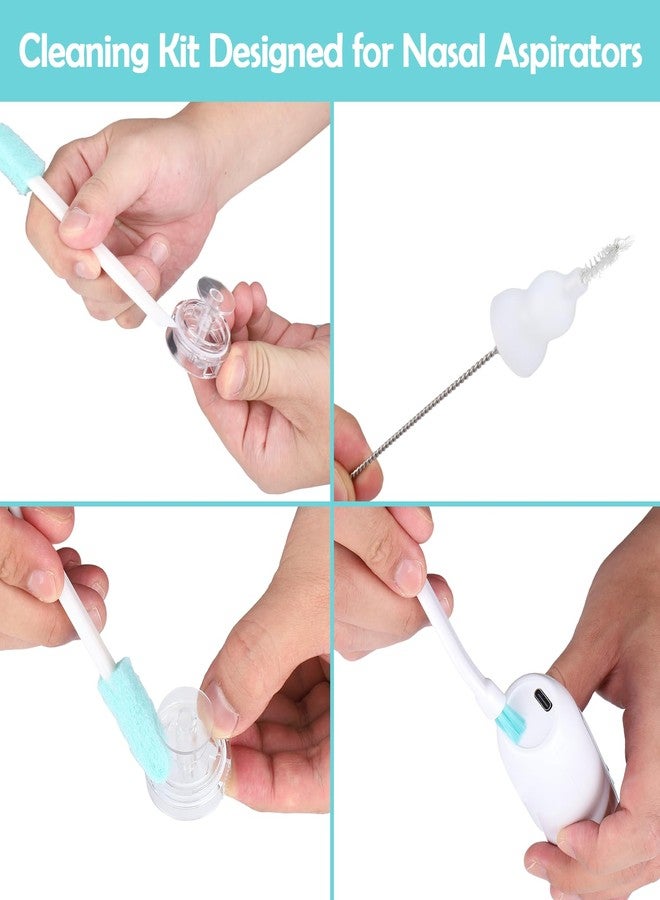 BUSOHA Straw Cleaner Brush kit for Baby Nose Sucker - 11 Piece Straw Cleaner for Nasal Aspirator All‑Angle Infant Nasal Aspirator Cleaning Set Deep Cleans Baby Nose Bulb & Tubing - Image 3