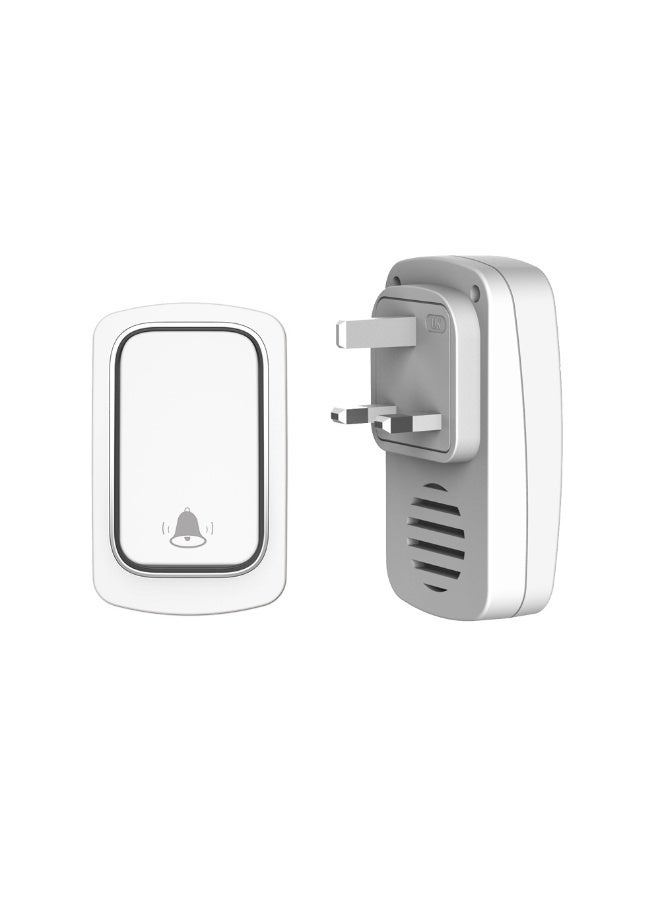 دايتويز جرس باب لاسلكي ذاتي التشغيل، جهاز تحكم عن بعد 150 متر، لا يحتاج إلى بطارية، جرس نداء منزلي. - Image 1