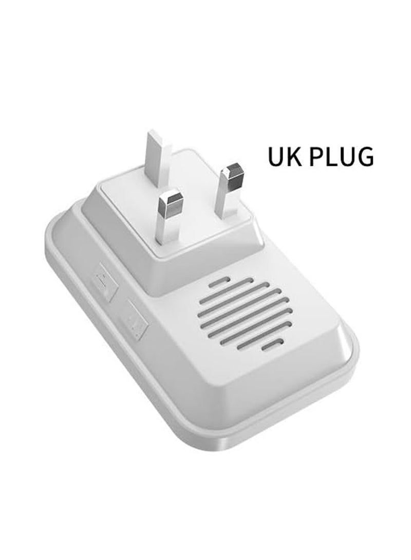 دايتويز جرس باب لاسلكي ذاتي التشغيل، جهاز تحكم عن بعد 150 متر، لا يحتاج إلى بطارية، جرس نداء منزلي. - Image 3