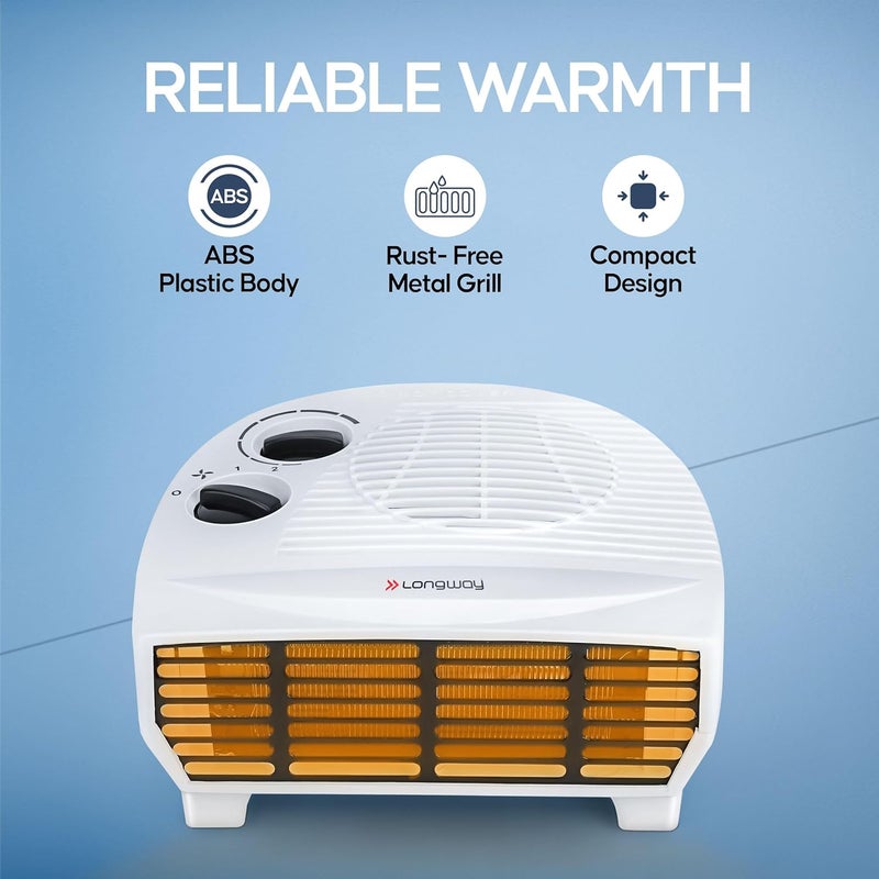 Longway Magma 20001000 W Fan Room Heater with ISI Approved White - Image 4