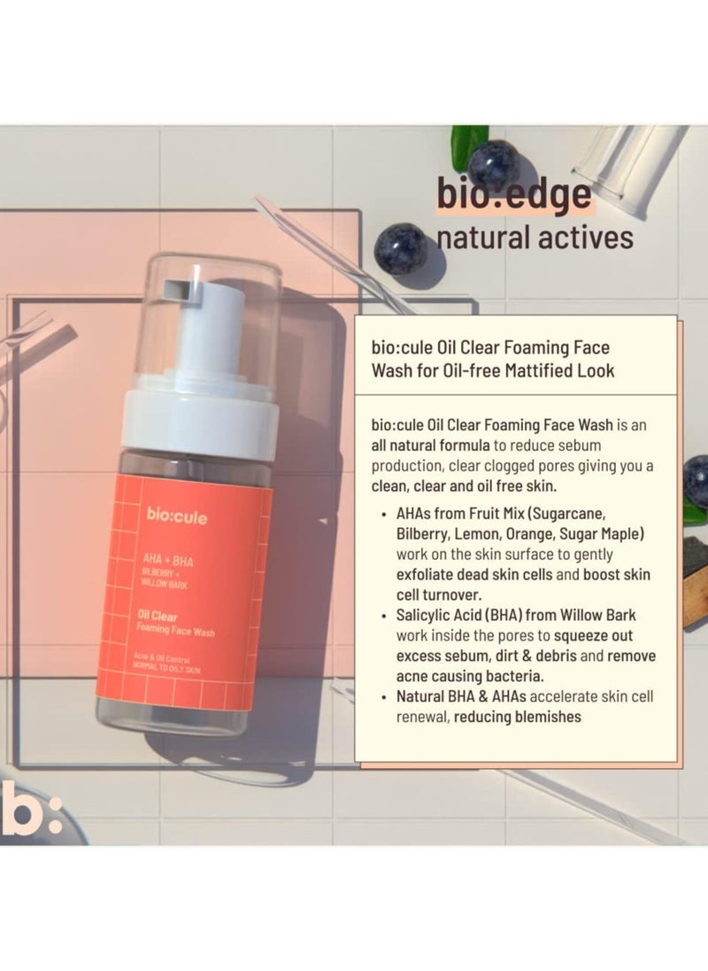Biocule Biocule Oil Clear Foaming Face Wash 100ml  - Image 2