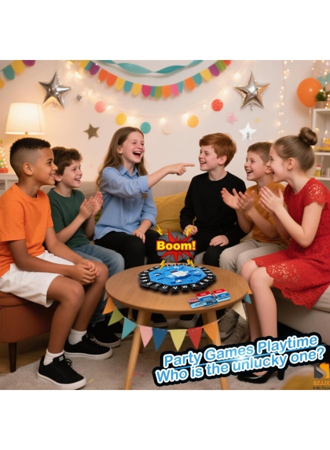 Mitoy Word Game Family Board Games for Kids & Adults with 2 Modes,220 Topic Categories 24 Letters Pressing Games,Fun Fast-Paced Learning Game,35 Cards,LCD Display Timer,Christmas & Birthday Gifts,Blue - Image 3
