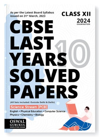 Oswal - Gurukul Science PCB Last Years 10 Solved Papers for CBSE Class 12 Exam 2024 - Yearwise Board Solutions (Physics, Chemistry, Bio, English, Computer Science & Phy. Edu) All Sets Delhi & Outside - pzsku/Z4F01EC3E2B6437C858F6Z/45/_/1730195021/c549a648-e9f3-445d-a7f0-99d45be24608