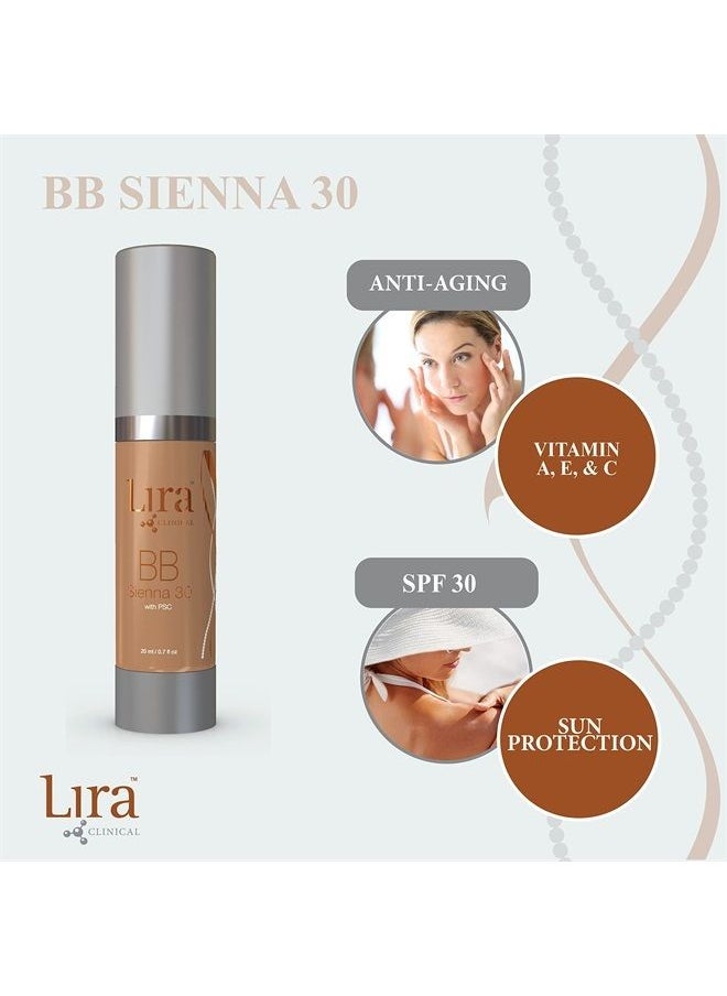 LIRA CLINICAL - BB Sienna 30 - Tinted BB Cream SPF 30 Vitamin A, C & E - Medium Skin Tones - 0.7 fl oz - Image 1
