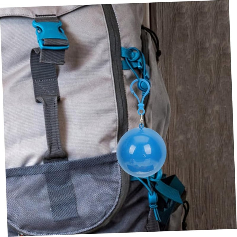 4 عبوات من معطف المطر القابل للتصرف المتين للبالغين والأطفال في رحلات المشي والسفر - Image 4