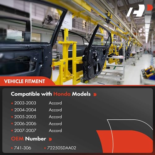 A-Premium Power Window Regulator with Motor Replacement for Honda Accord 2003-2007 Sedan Front Left Driver Side - Image 3
