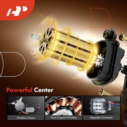 A-Premium Power Window Regulator with Motor Replacement for Honda Accord 2003-2007 Sedan Front Left Driver Side - Image 4