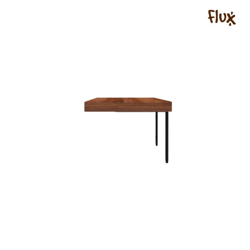 Flux رفوف عائمة خشبية 20 بوصة للجدران، رف زينة منزلي مثبت على الجدار للحمام، غرفة النوم، غرفة المعيشة، المنزل والمكتب (عبوة من 1، بني) - Image 3