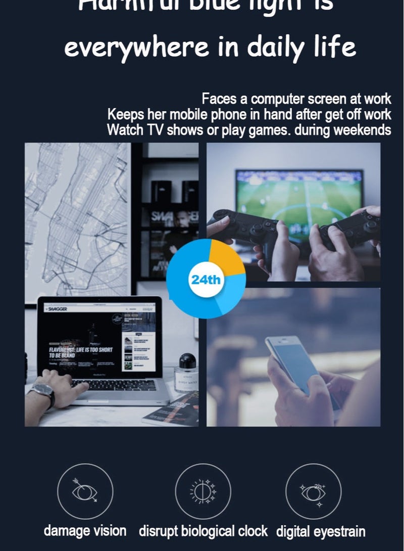 Anti-blue light glasses for women and men, high metal quality glasses anti-blue light glasses for gaming reading computer glasses glasses accessories - Image 2