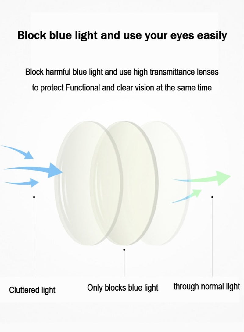 Anti-blue light glasses for women and men, high metal quality glasses anti-blue light glasses for gaming reading computer glasses glasses accessories - Image 3