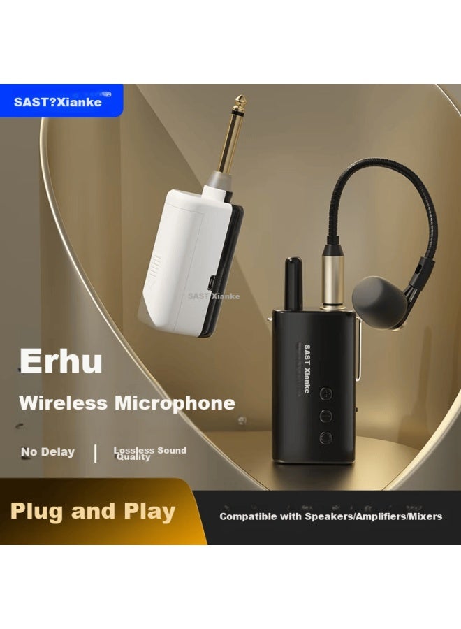 Sast Ok-151 Wireless Instrument Microphone For Soprano Saxophone And Erhu Performance, Professional Stage Instrument, Universal Metal Microphone One-to - Image 3