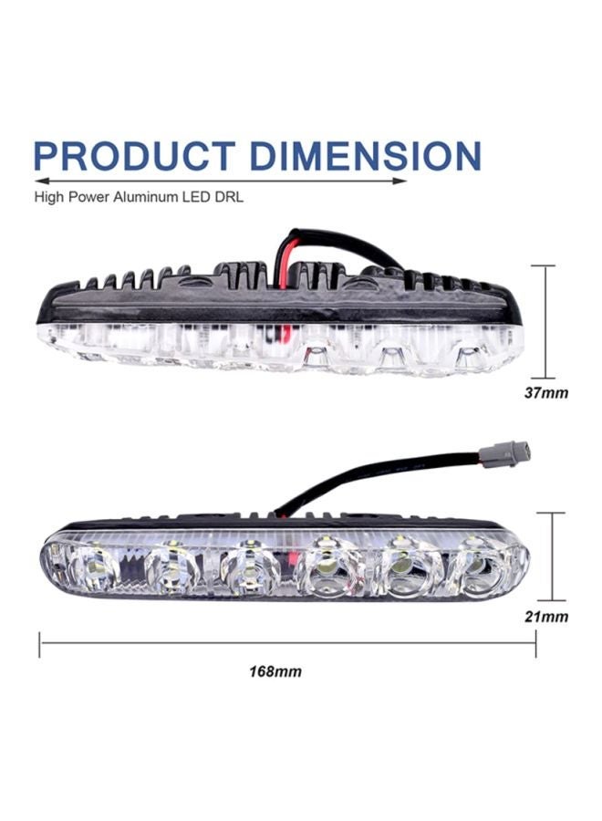 NIBEMINENT 2 -Piece 6 LED Daylight Driving Light - Image 2