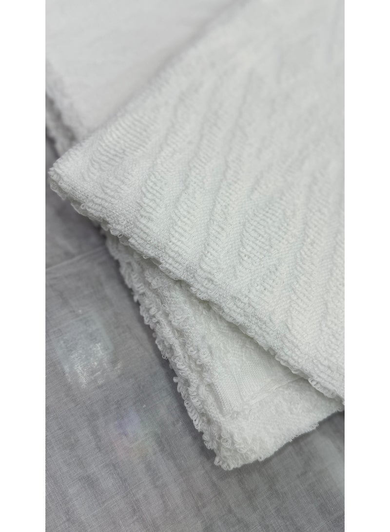 Men's Ihram Clothing for Hajj and Umrah - 2 peice White  - Image 2