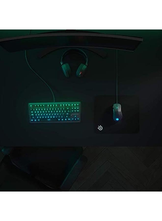 ستيل سيريز سطح ألعاب Qck متوسط الصلابة مع الحد الأدنى من الاحتكاك ودقة دقيقة باللون الأسود - Image 2