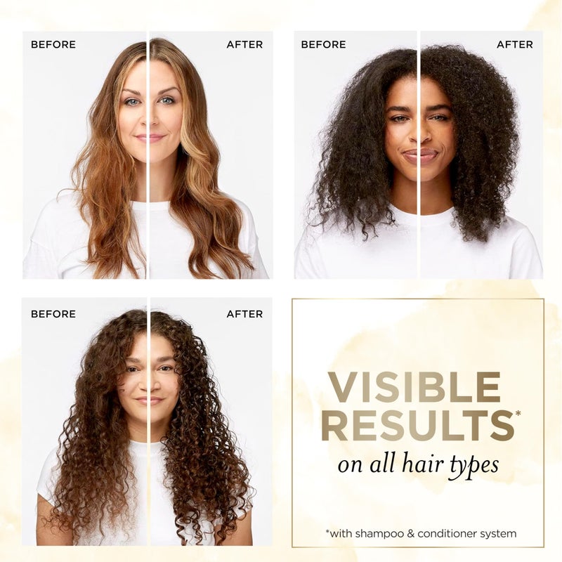 Pantene شامبو بانتين خالي من الكبريتات مع ماء الأرز، يحمي نمو الشعر الطبيعي، يمنح حجمًا، للنساء، مدعم بالفيتامين B5، آمن للشعر المعالج بالألوان، مزيج برو-في، 30.0 أونصة - Image 3