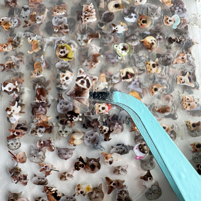 MOLNESO 2000+ Mini Stickers Pack, 36 Sheets Tiny Animal & Cute Pet Stickers with Tweezer, 5mm Small Stickers for Journals, Planners, Scrapbooking, DIY Decoration - Image 1