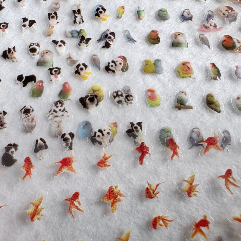 MOLNESO 2000+ Mini Stickers Pack, 36 Sheets Tiny Animal & Cute Pet Stickers with Tweezer, 5mm Small Stickers for Journals, Planners, Scrapbooking, DIY Decoration - Image 4