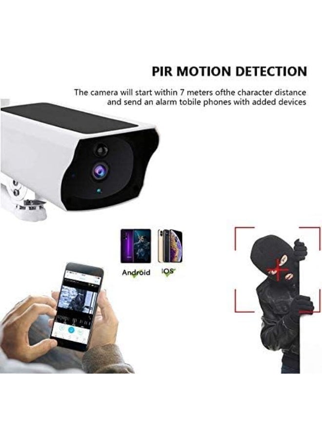 Outdoor Solar Security Camera, 1080P WiFi Surveillance Camera with PTZ, Motion Detection, Night Vision, Two-Way Audio, Dual Spotlights, IP67 Waterproof, 64GB Memory Card Included - Image 2