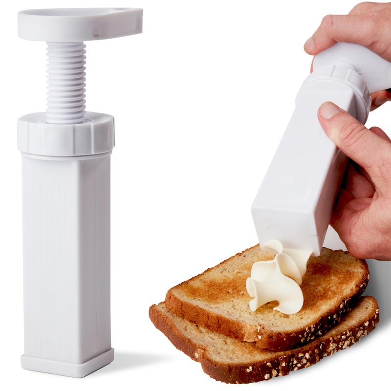 Max Space Butter Mill Butter Dispenser Stick  Twist to Spread Thin Butter Ribbons Keeps Butter  Margarine Fresh Longer  Easy Spreadable Butter Dispenser  Superior to a Butter Dish  USA Designed