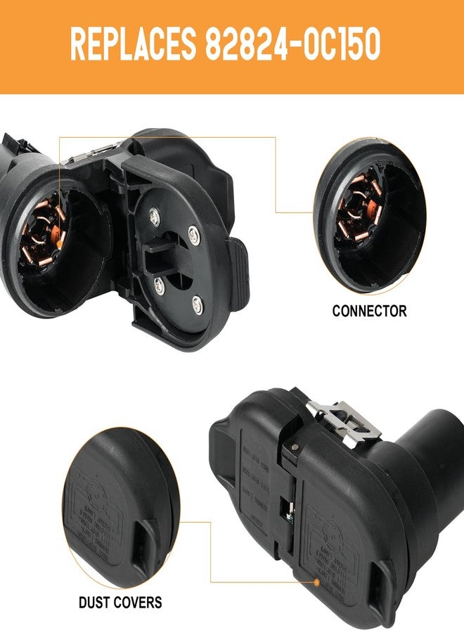 Jetuplusllc Tow Hitch Wiring Harness Connector 82824-0C150 for Toyota Tacoma 2016-2022, Tundra 2009-2022 - Image 3