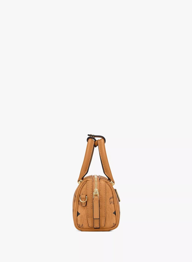 MCM Aren Boston Bag in Visetos Original - Image 5