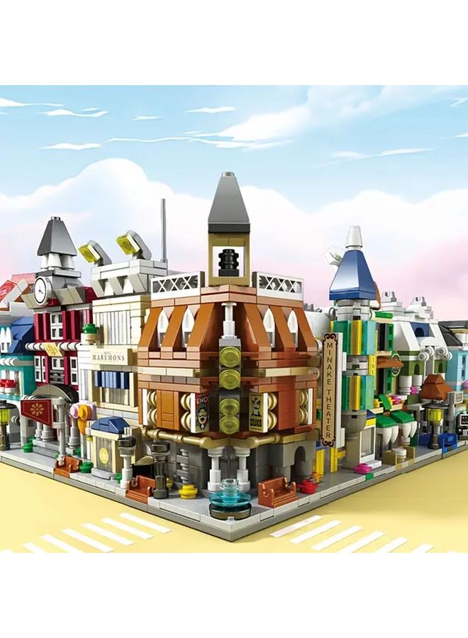 618PCS Collectible Building Blocks Set Two Piece Street Scene Architecture Birthday Gift - Image 2