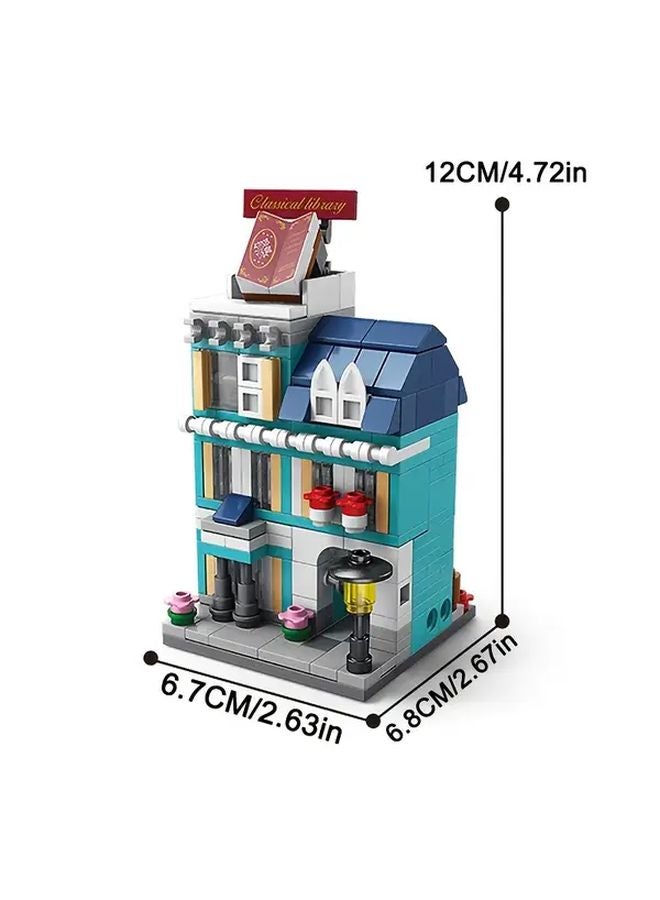 618PCS Collectible Building Blocks Set Two Piece Street Scene Architecture Birthday Gift - Image 3