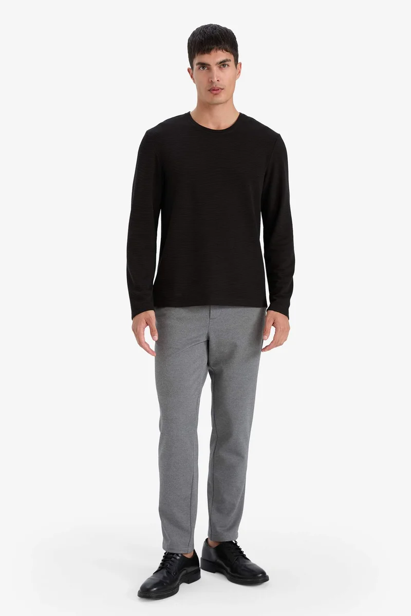 ديفاكتو Tailored Fit Straight Leg Trousers