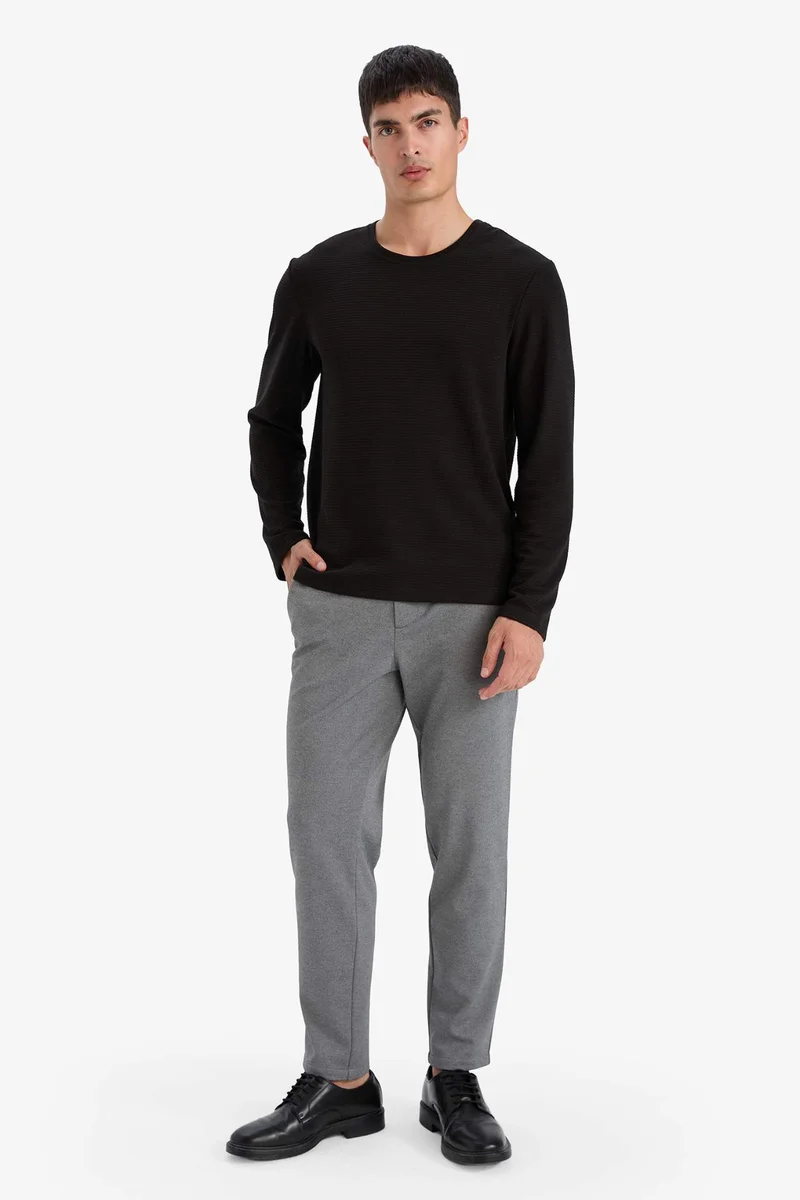 Defacto  Tailored Fit Straight Leg Trousers for Men | Best Price UAE