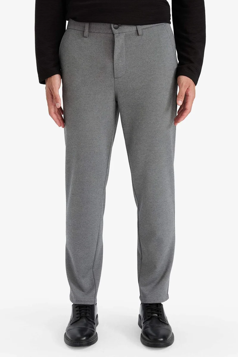 Defacto  Tailored Fit Straight Leg Trousers for Men | Best Price UAE