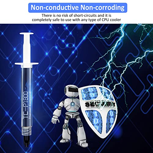 PANO-MOUNTS 18W/m•K High-Performance CPU/GPU Thermal Paste - 5g Thermal Grease Compound for PC, Laptop, PS5 & Graphics Cards | Heat Sink Compound & Thermal Paste for Processors - Image 4