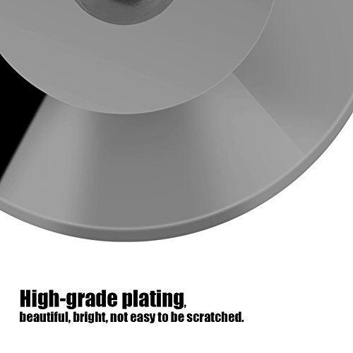 ZERONE 8 قطع 25 × 4 مم وسادات مكبر الصوت النحاسية العالمية مع spikes قاعدة عازلة أقدام مخروطية بساطات قرص الأرضية (أسود) - Image 2