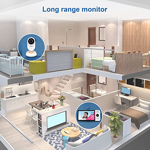 VTech VM818HD Baby Monitor, 5" 720p Screen, Night Light, 110-degree Wide-Angle True-Color DayVision, HD No Glare NightVision, 1000ft Range, 2-Way Talk, Secure Transmission No WiFi - Image 5