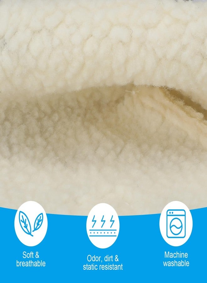 Sosation 8 Pairs Heel Protectors Sheepskin Adjustable Heel Protectors for Pressure Sores Fleece Soft and Comfort Cover for Sitting or in Bed Cushions Pads for Boot Ankle Foot - Image 4